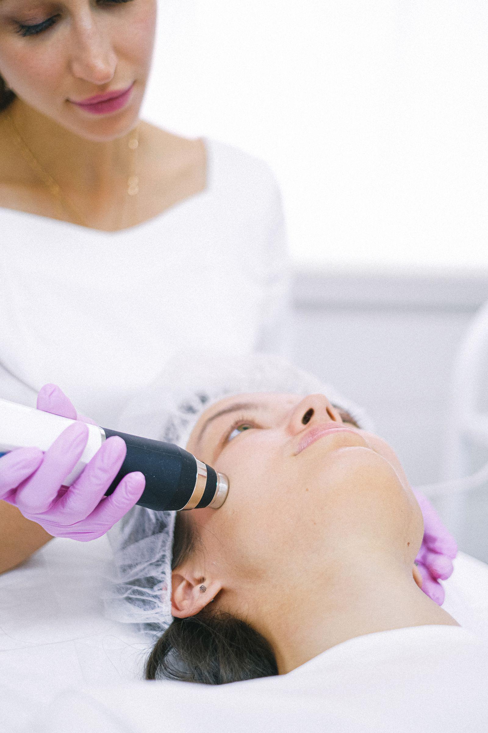 Editorial photograph related to Hydra Facial. Not a Miss Noora patient result.